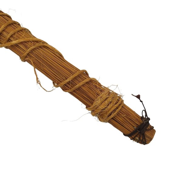 Vintage Handmade Straw Fireplace Hearth Broom Primitive Country Farmhouse Rustic - Picture 10 of 10